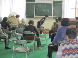 ストレッチなどの指導のイメージ